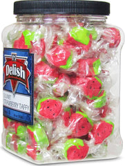 Red Strawberry  Taffy Chews  18 Oz Jumbo  Jar
