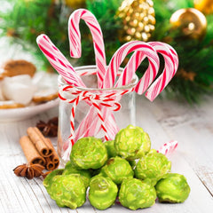 Mint Candy Popcorn 16 Oz Jumbo Reusable Container