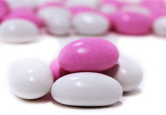 Pink and White Jordan Almonds Mix  3.5 lbs Jumbo Container