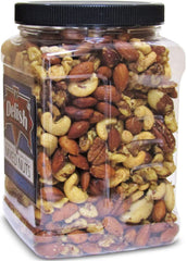 Deluxe Roasted Salted Mixed Nuts Bulk 2 lbs. Jumbo Jar