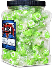 Green Apple Soft Taffy 18 Oz Jumbo Container