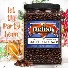 Milk Chocolate Toffee Coated Sunflower 54 OZ Jumbo Container
