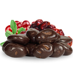Dark Chocolate Cranberries 3 LBS Jumbo Container