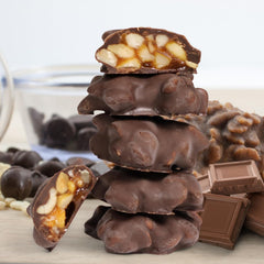 Chocolate Caramel Rice Crispies Clusters Red Gift Box 12 OZ
