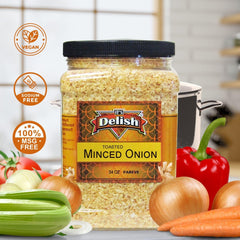 Gourmet Dried Minced Onion 2.1 lbs Jumbo Container Jar