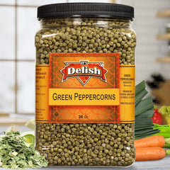 Whole Green Peppercorns 32 OZ Jumbo Container