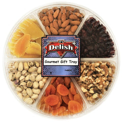 Gourmet Nut & Dried Fruit Variety 6-Section Gift Tray