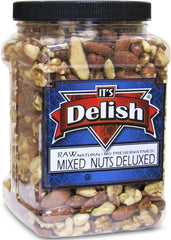 Raw Mixed Nuts No Peanuts  2 lbs Jumbo Jar