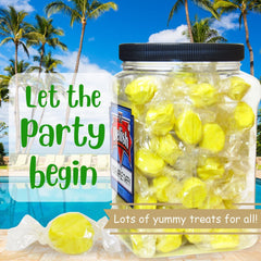 Pineapple Soft Taffy Chews  18 Oz Jumbo  container