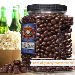 Milk Chocolate Dried Mango 3.75 LBS Jumbo Container