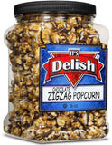 Chocolate Zigzag Popcorn 16 Oz Jumbo Container