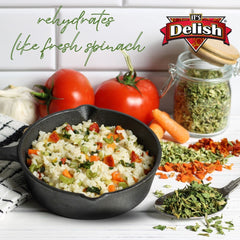 Chopped Spinach Flakes 8 Oz Jumbo Jar