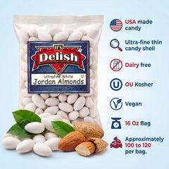 Ultra Fine White Jordan Almonds