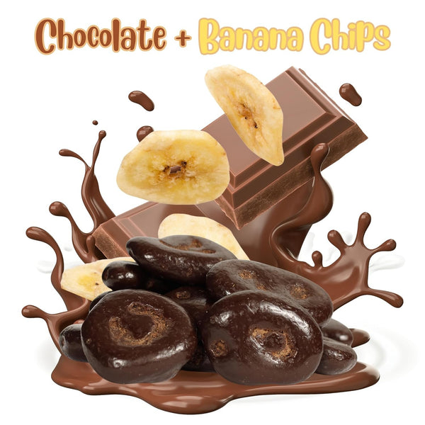 Dark Chocolate Covered Banana Chips — Jumbo Jar | It's Delish