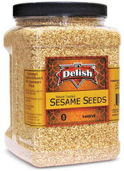Natural Toasted Whole Sesame Seeds – 38 OZ Jumbo Jar