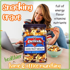 Dried Mixed Fruit Dices Medley 40 OZ Jumbo Container