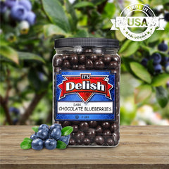 Dark Chocolate Blueberries 3 LBS Jumbo Container Jar