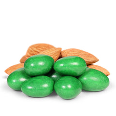 Dark Green Jordan Almonds 3.5 lbs Jumbo Container