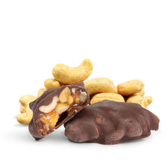 Milk Chocolate Caramel Peanut Cluster Red Gift Box - by It's Delish | 12 OZ Milk Chocolate Covered Nuts with Carmel Clusters | Christmas Gifts Box of Chocolates Candy Nut Turtles β Kosher Dairy