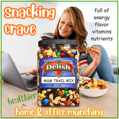 M&M's Classic Trail Mix 3 Lbs  Reusable Container
