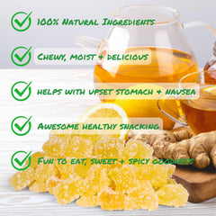 Crystallized Ginger Dices 2.5 Jumbo Container