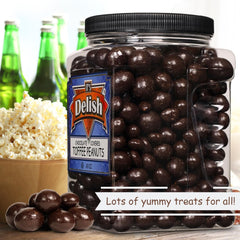 Chocolate Covered Toffee Coated Peanuts 48 OZ Jumbo Container