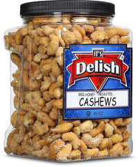 BBQ Honey Roasted Cashews 36 Oz Jumbo Container
