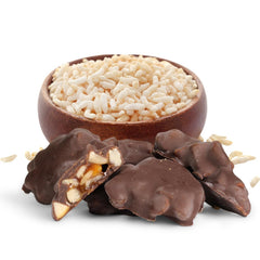 Milk Chocolate Caramel Peanut Cluster Red Gift Box - by It's Delish | 12 OZ Milk Chocolate Covered Nuts with Carmel Clusters