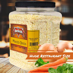 Minced Onion 2 lbs Jumbo Container Jar