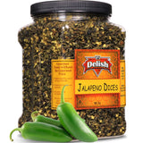 Dried Jalapeno Dices 18 Oz Jumbo Container