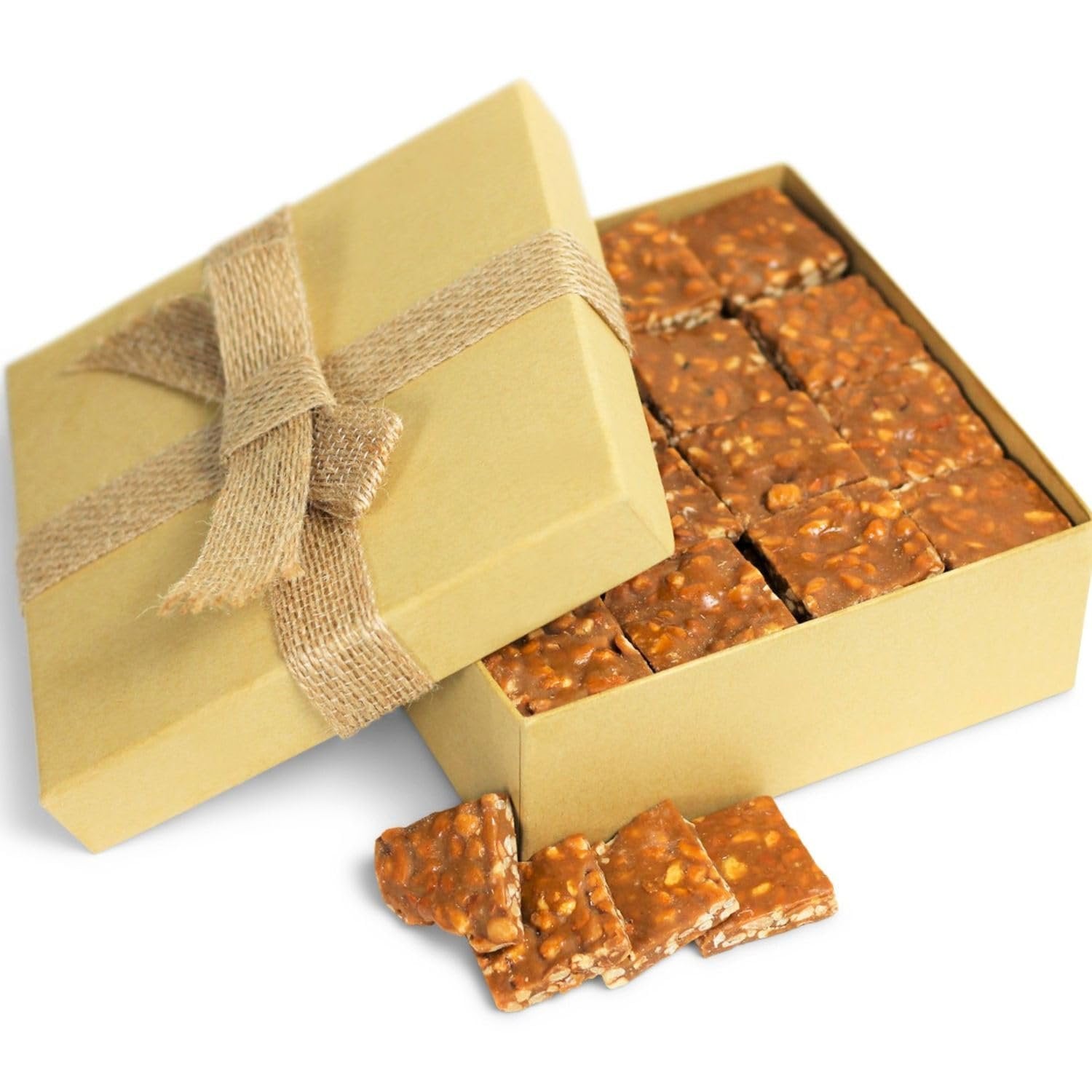 Macadamia Brittle Gift Box Gourmet Peanut Brittle Red Gift Box