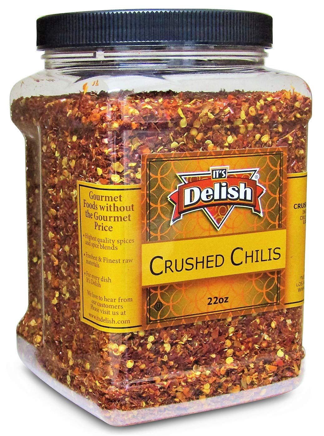 Dried Crushed Chilies Red Pepper Flakes 22 Oz Jumbo Jar