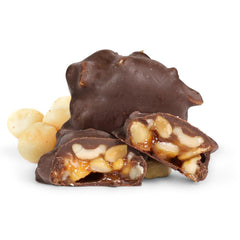 Milk Chocolate Caramel Peanut Cluster Red Gift Box - by It's Delish | 12 OZ Milk Chocolate Covered Nuts with Carmel Clusters