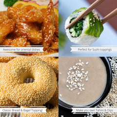 White Sesame Seeds 6 lbs Jug with Handle