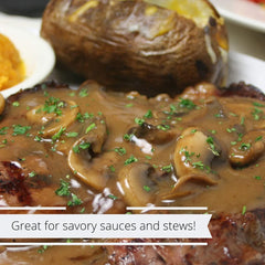 Ground Dried Mushroom Powder 24 OZ Jumbo Jar