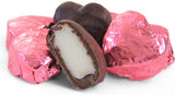 Raspberry Crème Chocolates Hearts in Pink Foil