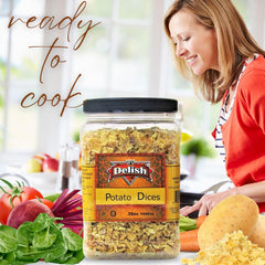 Dehydrated Potato Dices  20 Oz JumboContainer