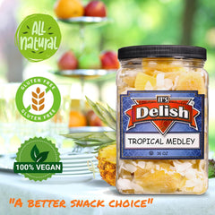 Tropical Mixed Dried Fruit Medley 40 OZ Jumbo Container