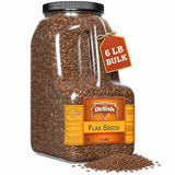 Brown Flax Seeds 6 LBS Bulk Gallon Jug with Handle