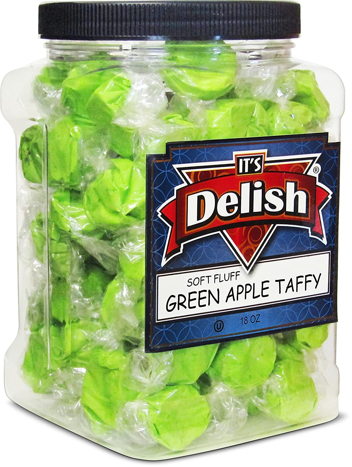 Green Apple Taffy  18 Oz Jumbo  Container