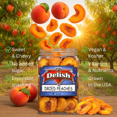 Dried Peaches 36 OZ Jumbo Container
