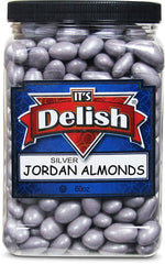 Silver Jordan Almonds 3.75 lbs Jumbo Container