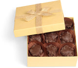 Dark Choc Chocolate Caramel Almond Clusters Gift Box 12 OZ