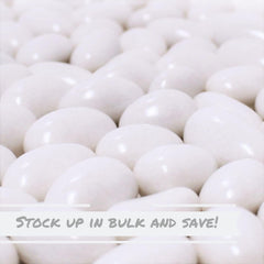 White Jordan Almonds 3.5 Lbs Jumbo Container