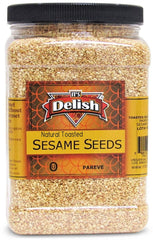 Natural Toasted Whole Sesame Seeds – 38 OZ Jumbo Jar