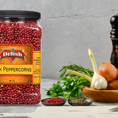 Whole Pink Peppercorns 18 OZ Jumbo Container