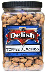Toffee   Almonds 2.4 LB Jumbo  Container Jar