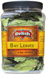 DRIED WHOLE BAY LEAVES  3.5 OZ JUMBO  CONTAINER