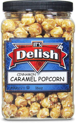 Cinnamon Caramel Popcorn 16 OZ Jumbo Container