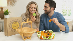 Dried Fruit Gift Basket – Bamboo Wood 3-in-1 Gift